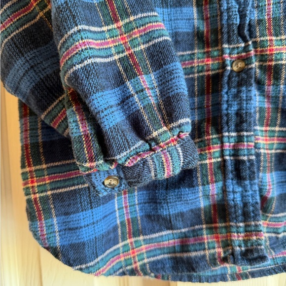 American Eagle Multicolor Plaid Shirt Button Up Flannel - Picture 3 of 4